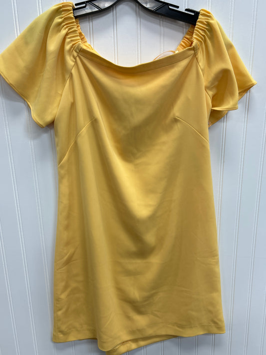 Dress Casual Midi By White House Black Market In Yellow, Size:4