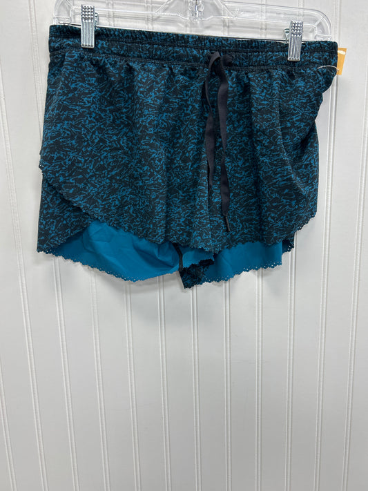 Athletic Shorts By Lululemon In Black & Blue, Size:6