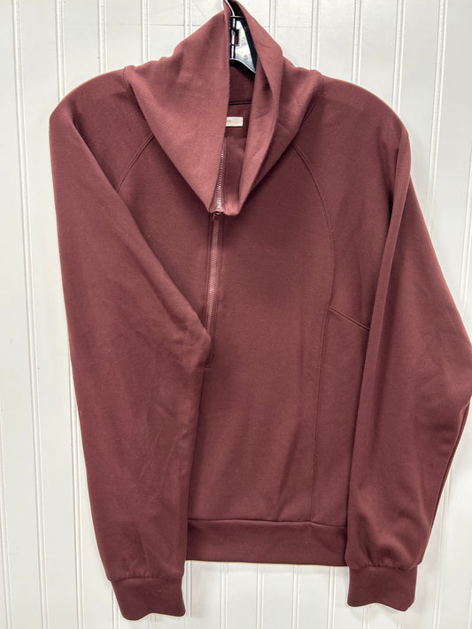 Athletic Jacket By Maurices In Maroon, Size:L