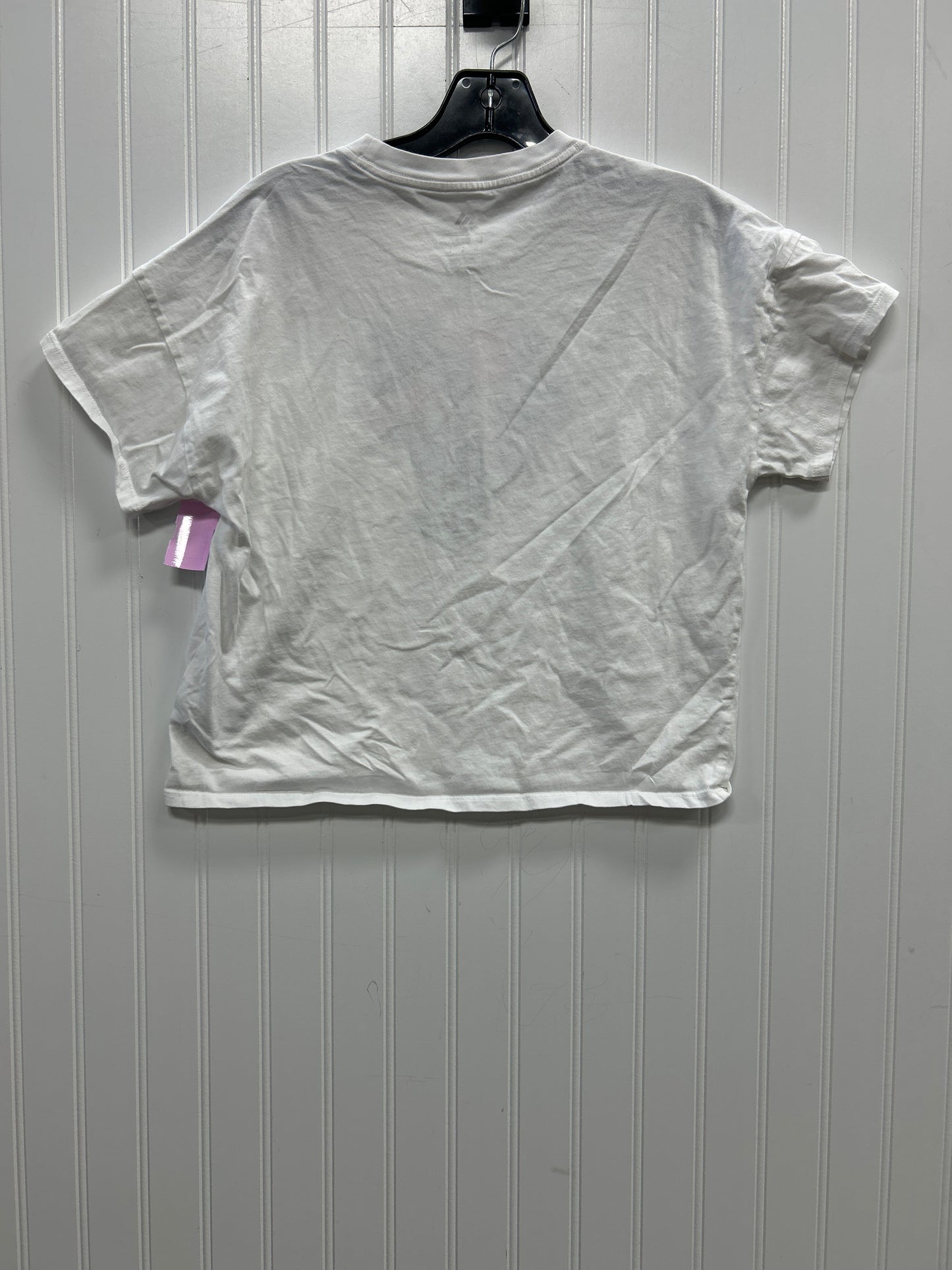 Athletic Top Ss By Adidas In White, Size:L
