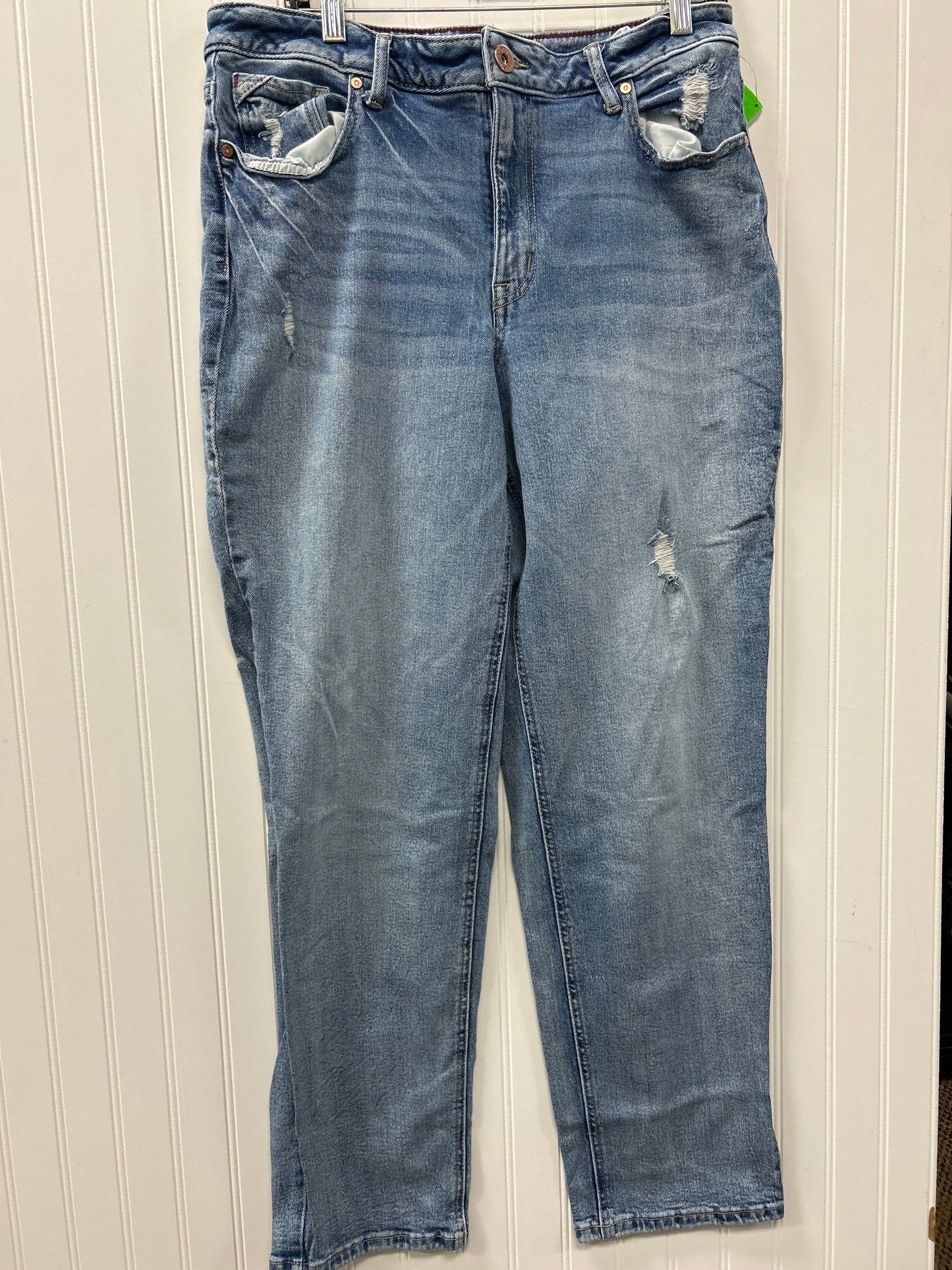Jeans Straight By Edgely In Blue Denim, Size:16