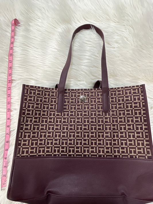 Handbag By Tommy Hilfiger In Brown, Size:Large