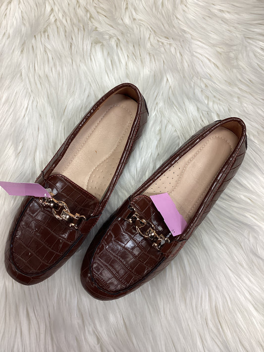 Shoes Flats By Clothes Mentor In Brown, Size:10