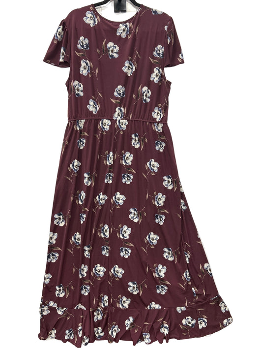 Dress Casual Maxi By Maurices In Purple, Size:2X