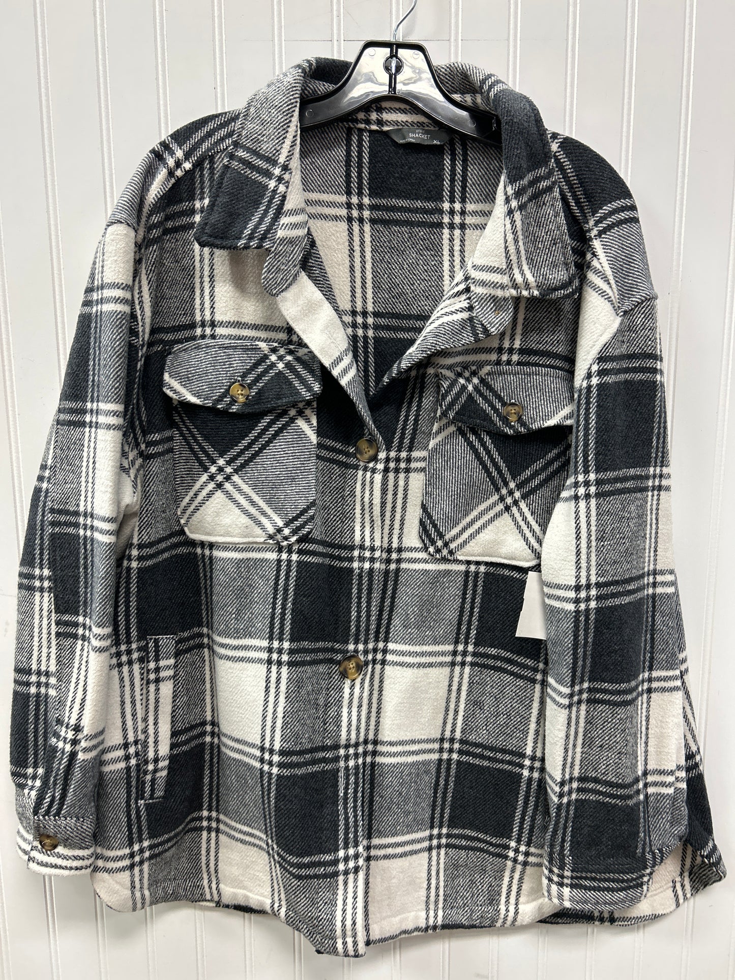 Jacket Fleece By Cmc In Grey & White, Size:Xl
