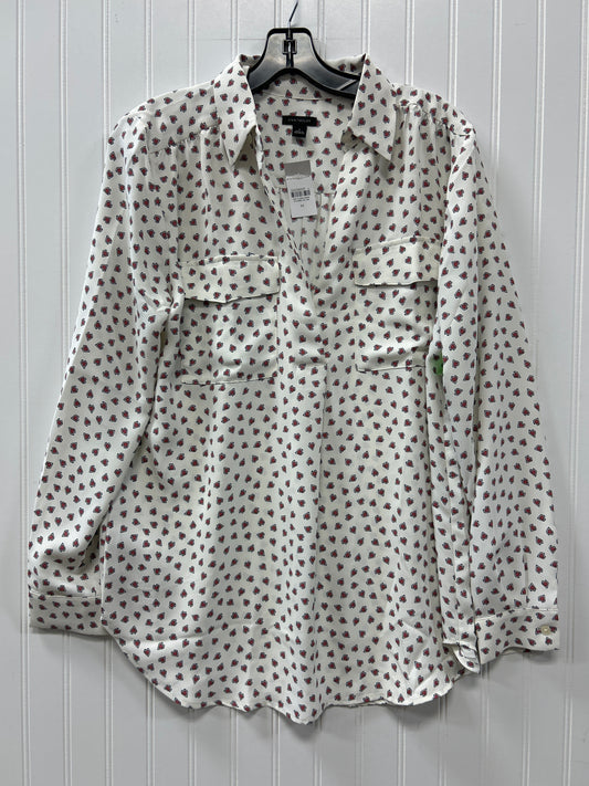 Top Ls By Ann Taylor In Cream, Size:M