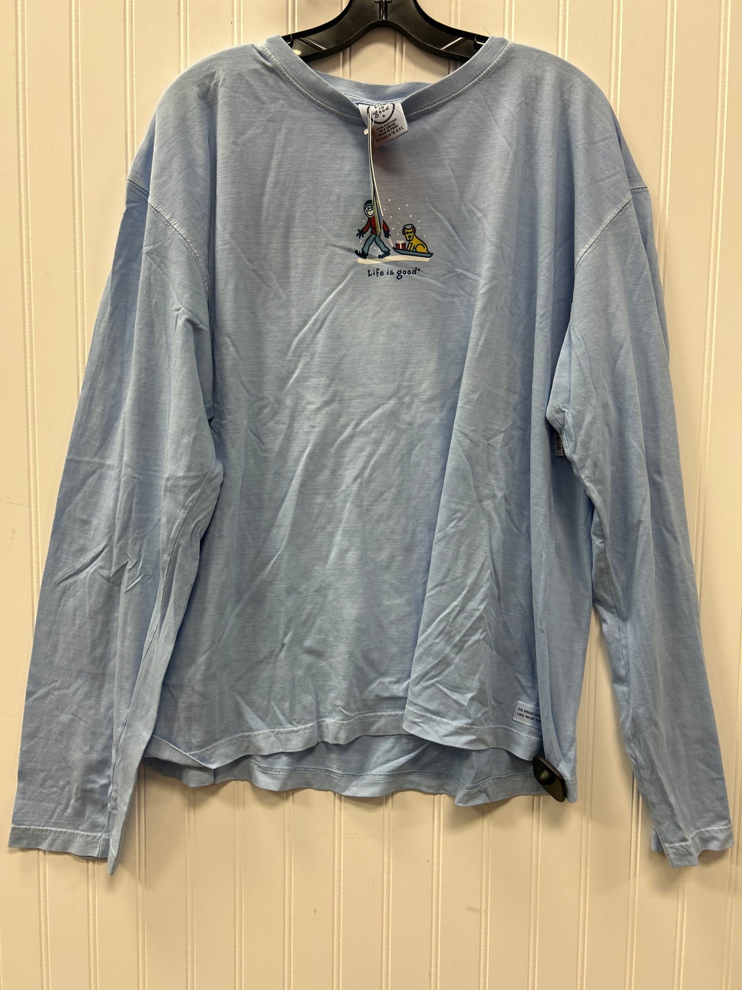 Top Ls By Life Is Good In Blue, Size:1X NWT