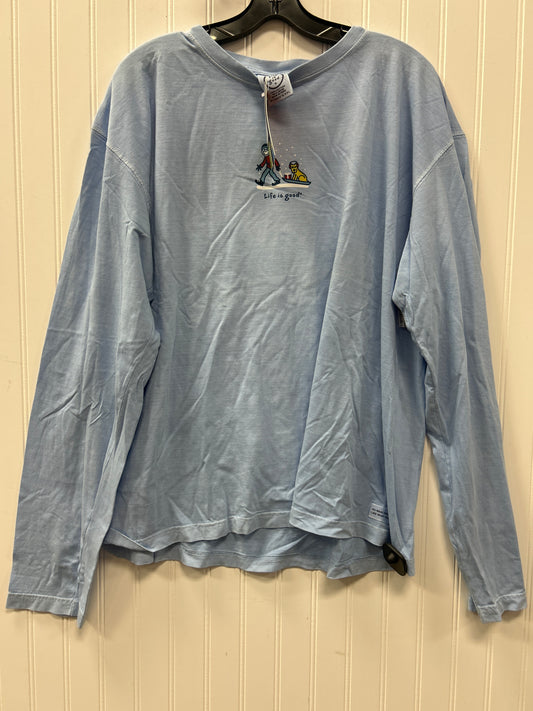 Top Ls By Life Is Good In Blue, Size:1X NWT