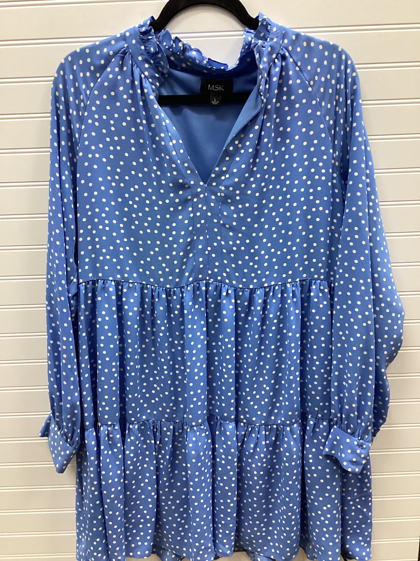 Dress Casual Midi By Msk In Blue, Size:L