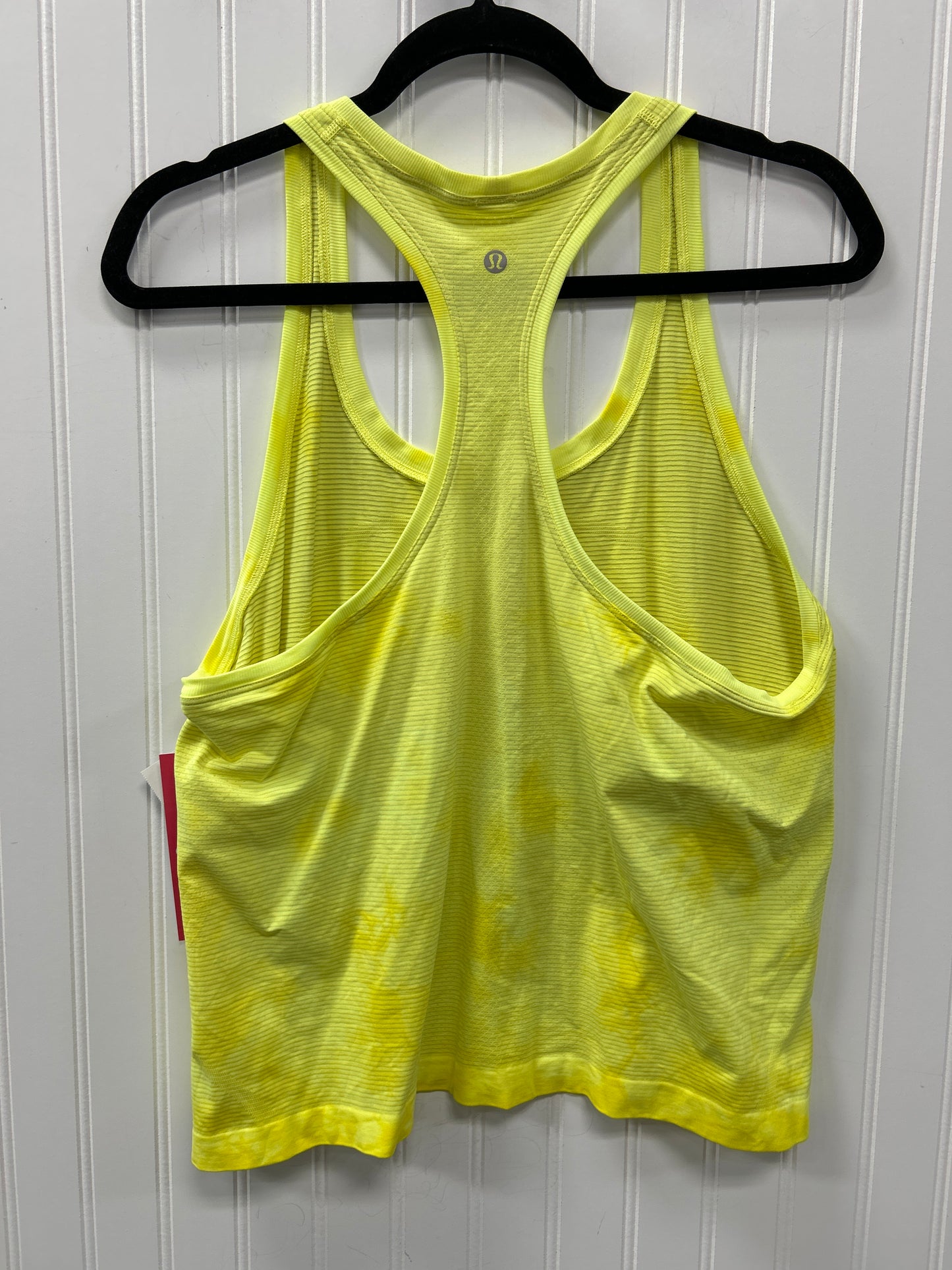 Athletic Tank Top By Lululemon In Yellow, Size:14