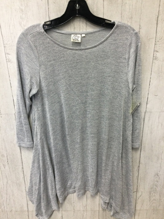 Tunic Ls By Chaser In Grey, Size:M