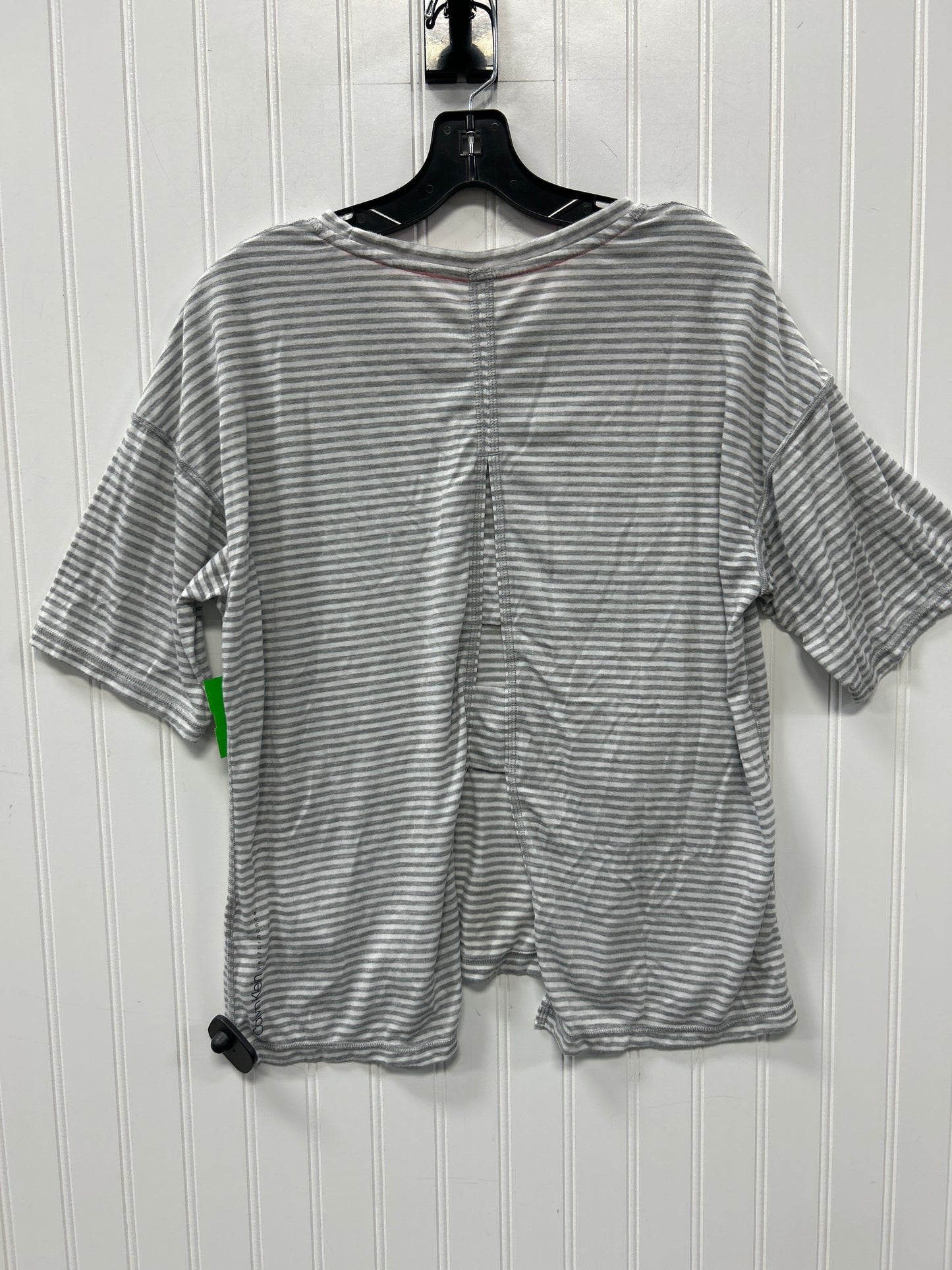 Top Ss By Calvin Klein In Grey, Size:L