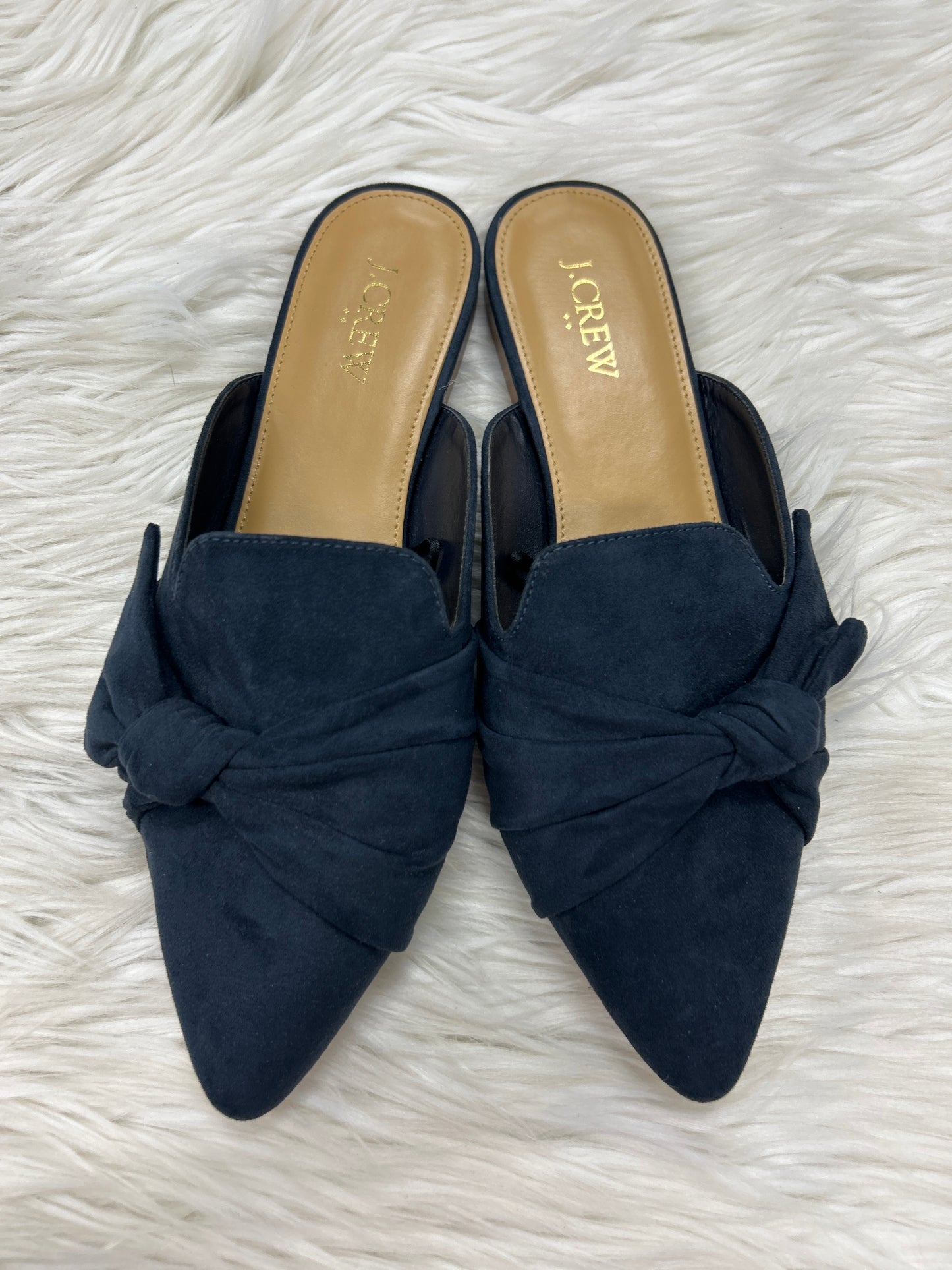 Shoes Flats By J. Crew In Navy, Size:7.5