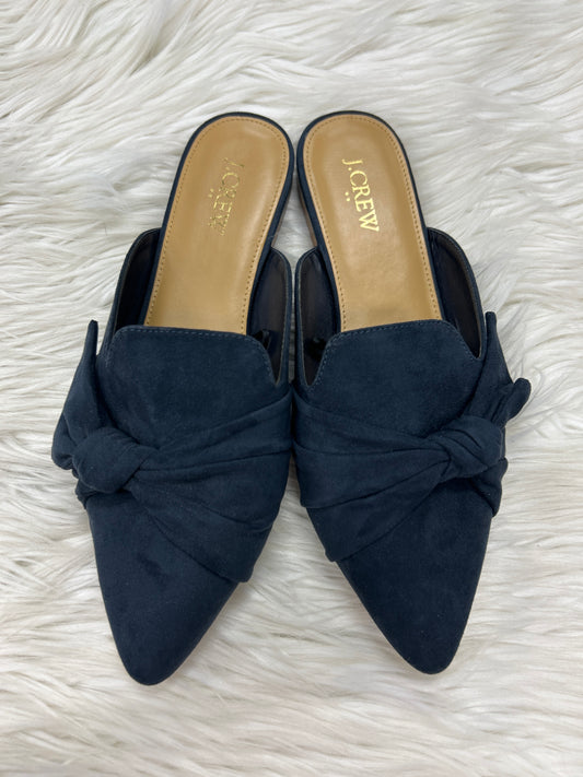 Shoes Flats By J. Crew In Navy, Size:7.5