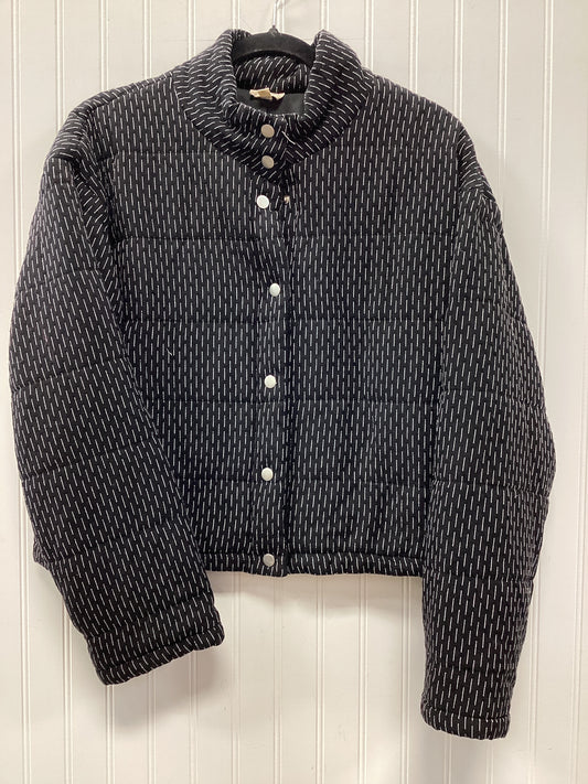 Jacket Puffer & Quilted By Hem & Thread In Black, Size:L