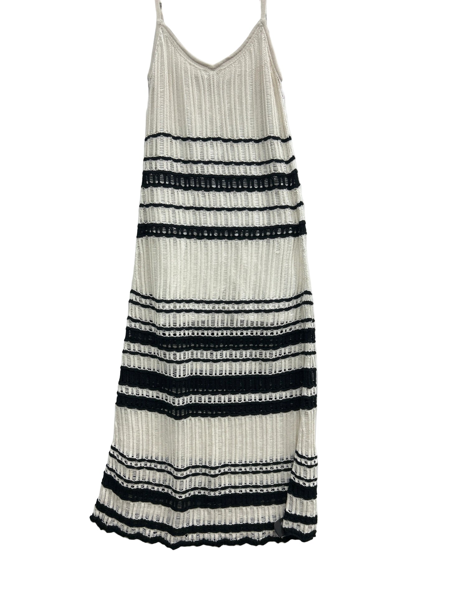 Dress Casual Maxi By Abercrombie And Fitch In Black & Cream, Size:Xl