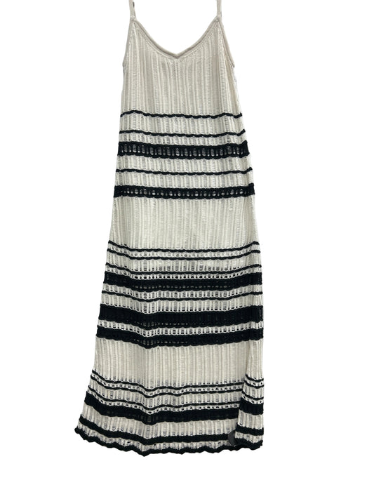 Dress Casual Maxi By Abercrombie And Fitch In Black & Cream, Size:Xl