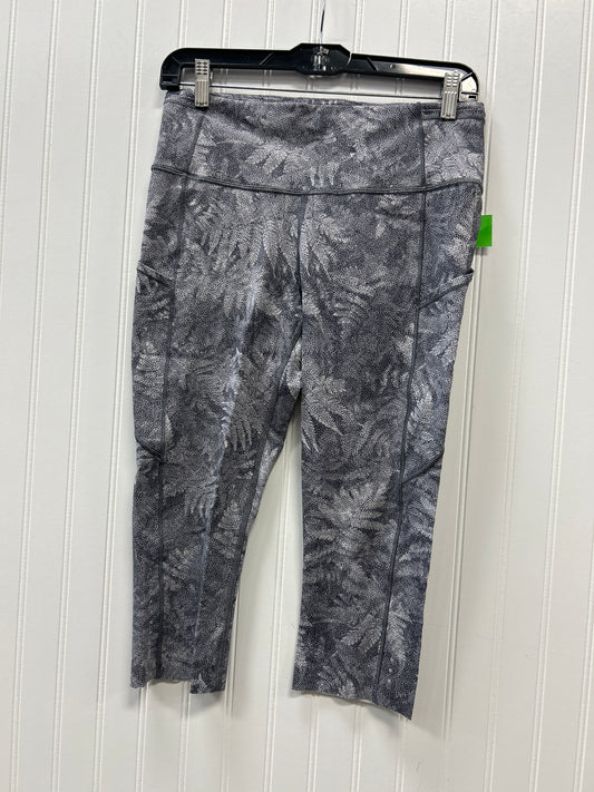 Athletic Leggings Capris By Lululemon In Grey, Size:10