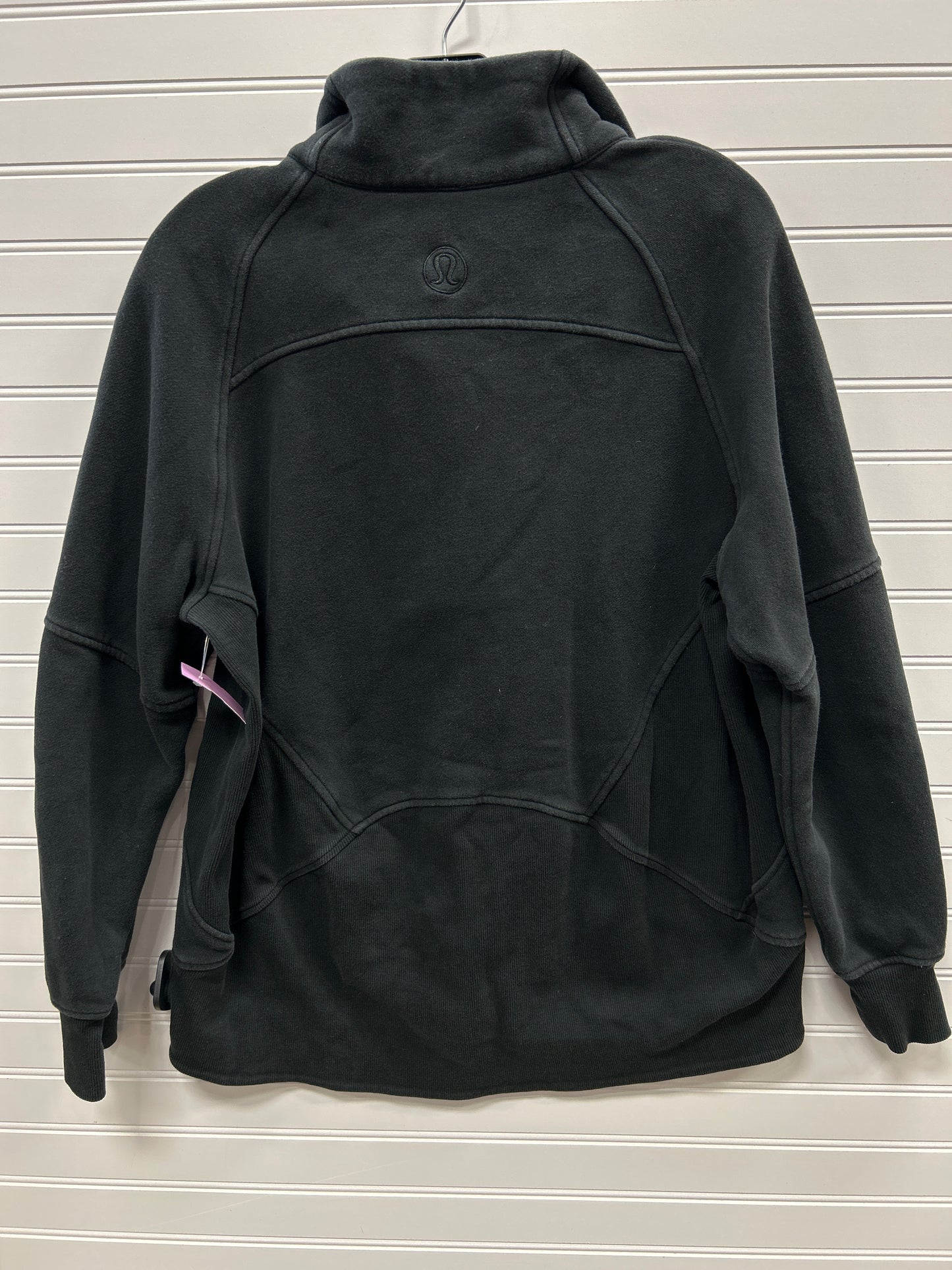 Athletic Jacket By Lululemon In Black, Size:L