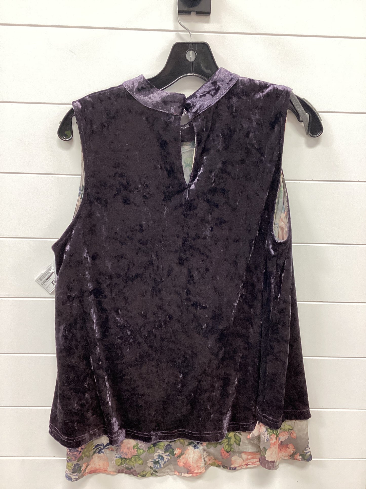 Top Sleeveless By Mystree In Purple, Size:L
