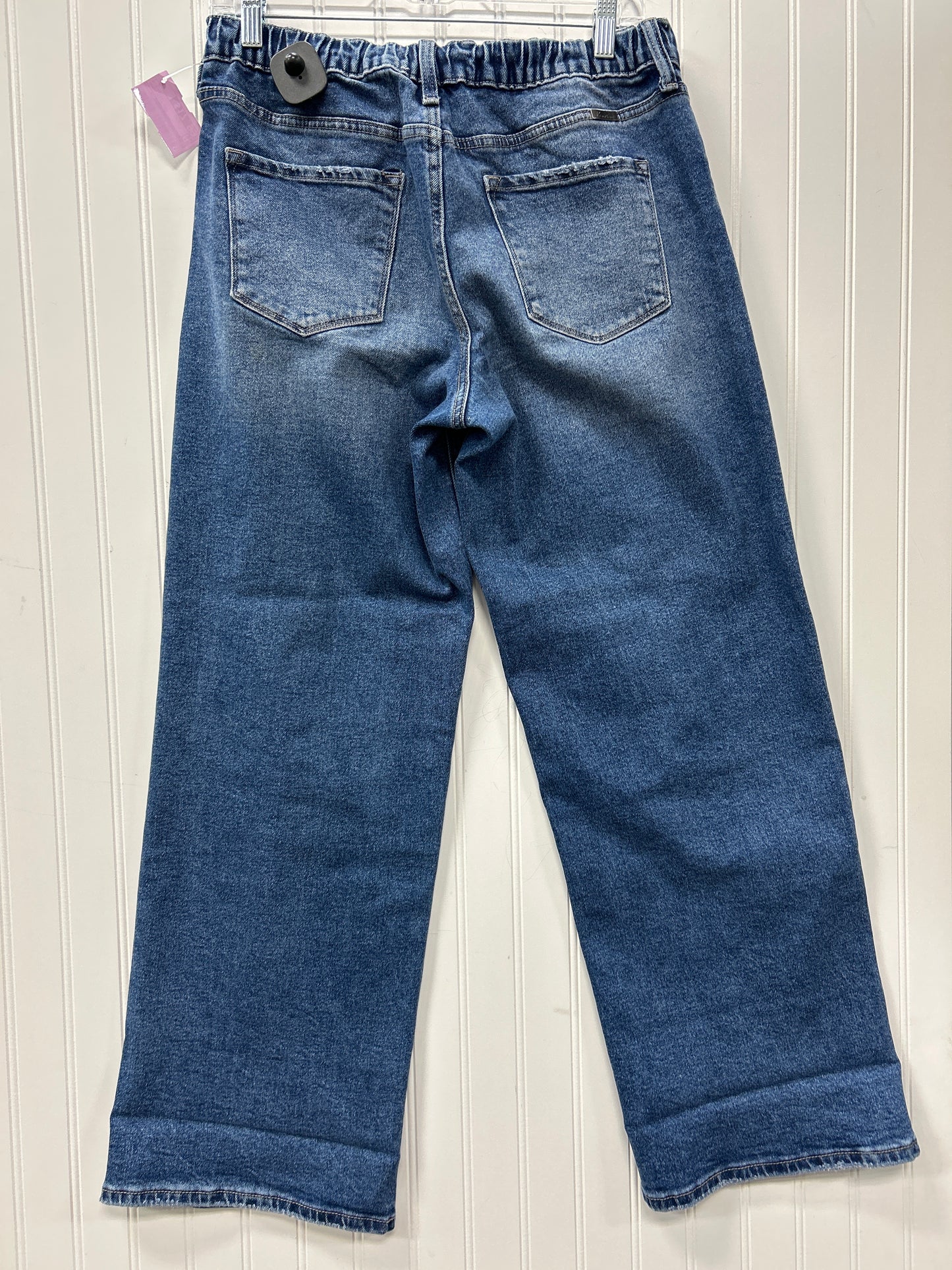 Jeans Wide Leg By Kancan In Blue Denim, Size:0