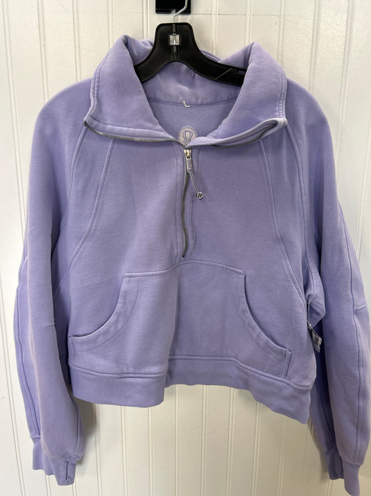 Athletic Sweatshirt Collar By Lululemon In Purple, Size:M