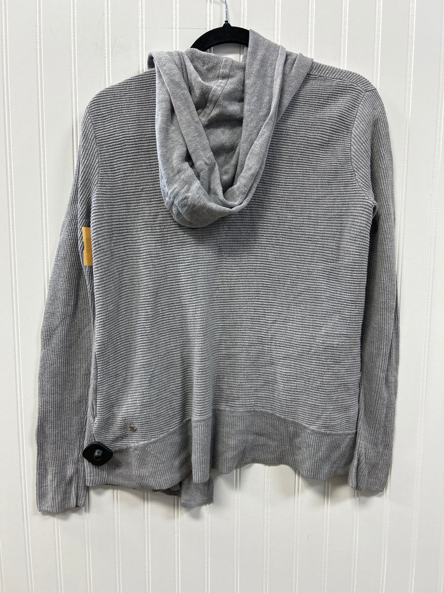 Athletic Top Ls Collar By Lululemon In Grey, Size:M