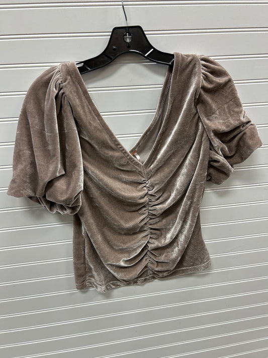 Blouse Ss By Free People In Taupe, Size:M