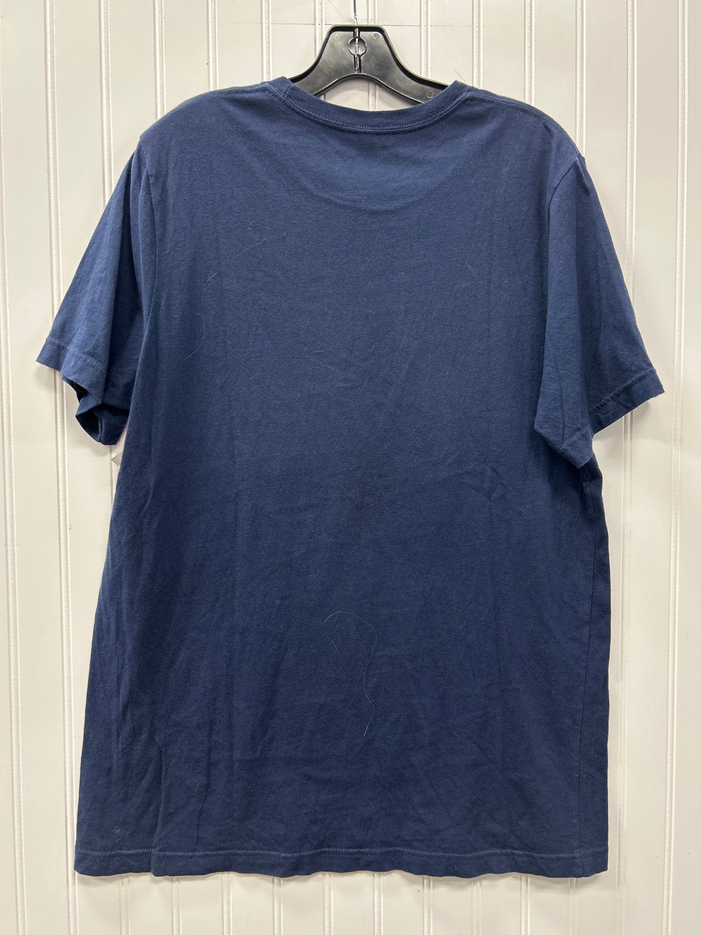 Top Ss By Bella + Canvas In Navy, Size:L