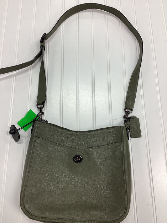 Crossbody Designer By Coach In Green, Size:Medium