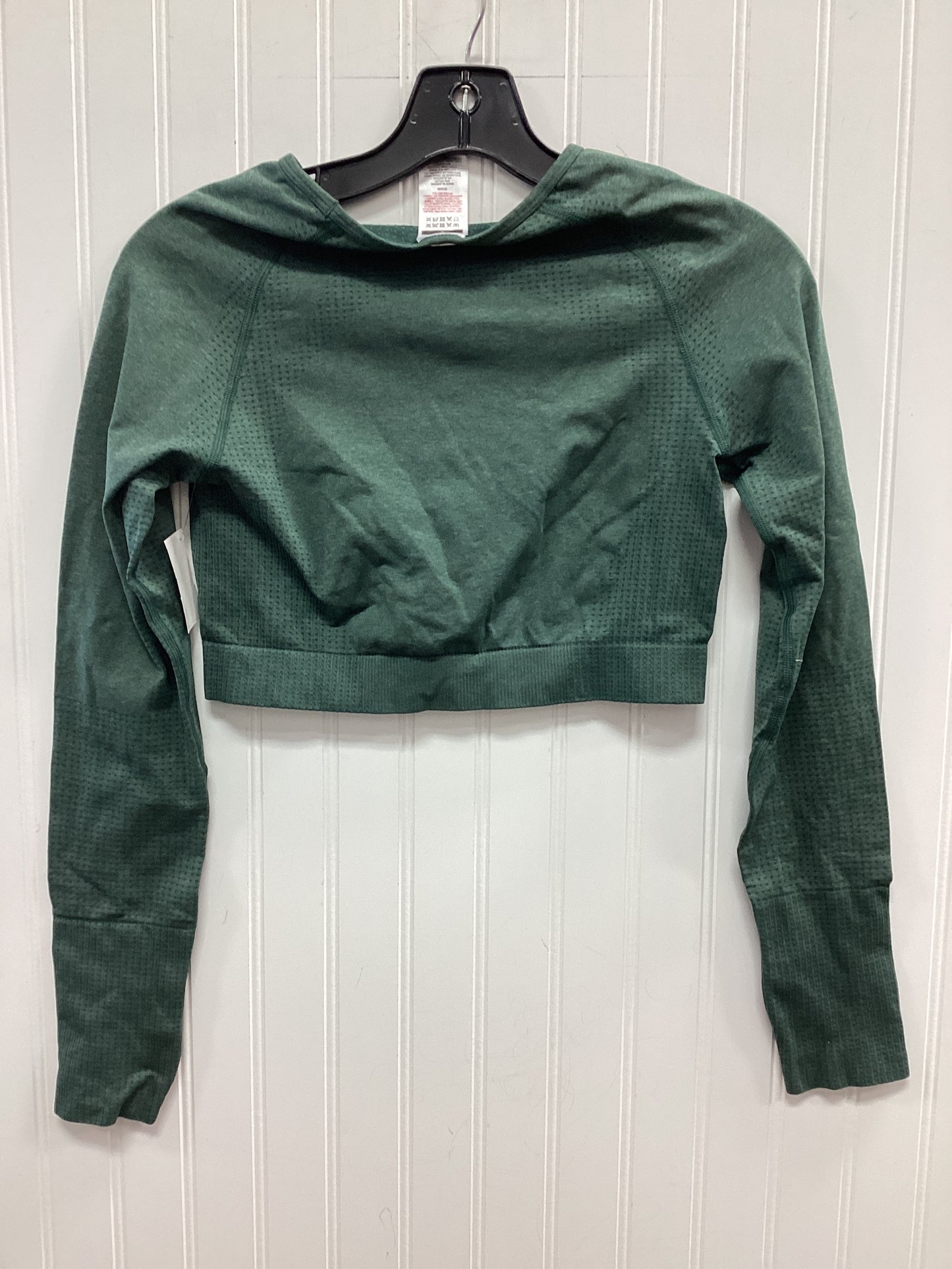 Athletic Top Ls Crewneck By Gym Shark In Green, Size:L