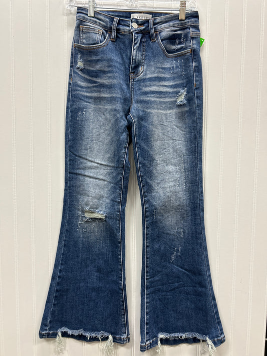Jeans Flared By Blakeley In Blue Denim, Size:2