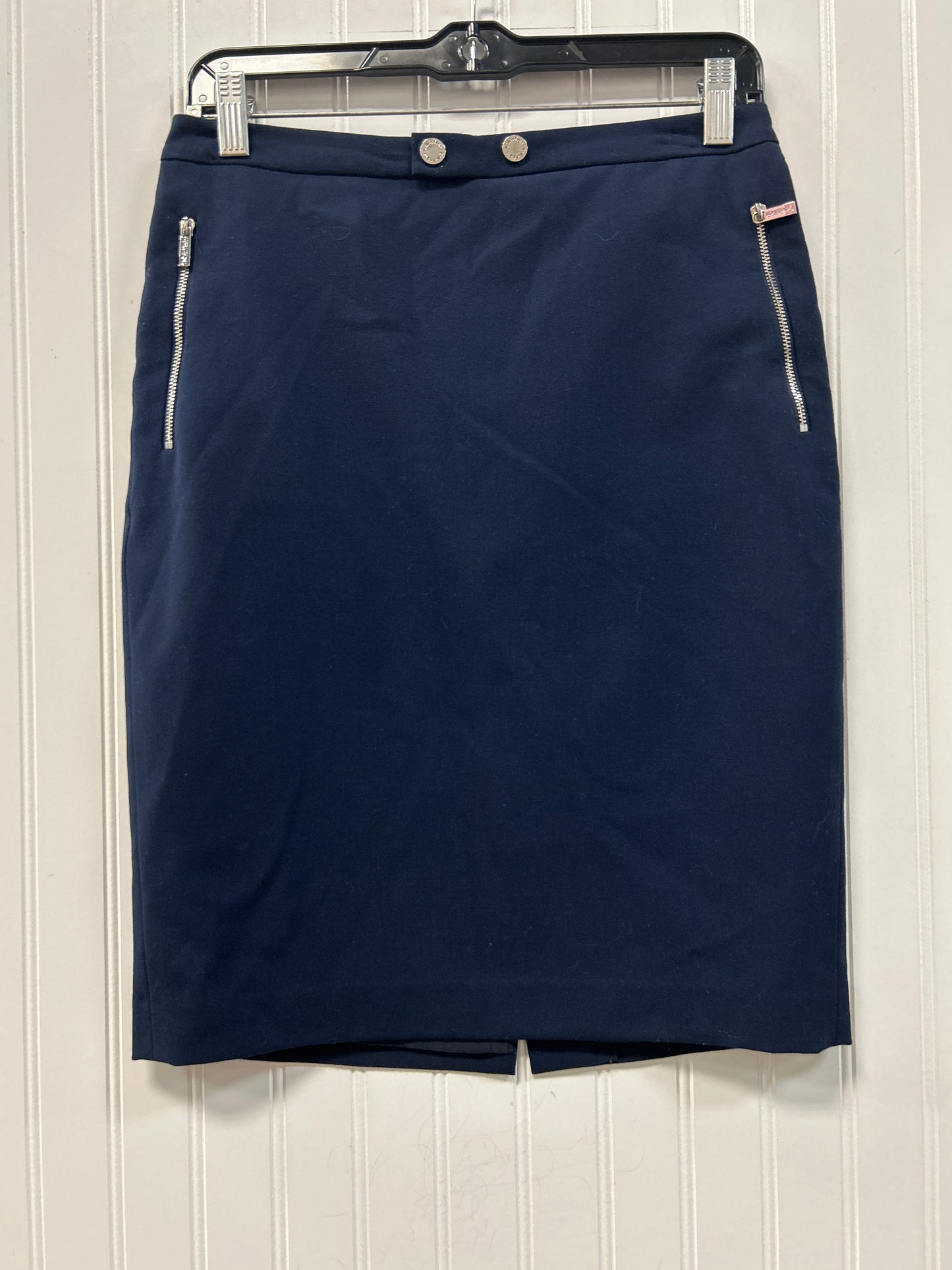 Skirt Midi By Calvin Klein In Navy, Size:2