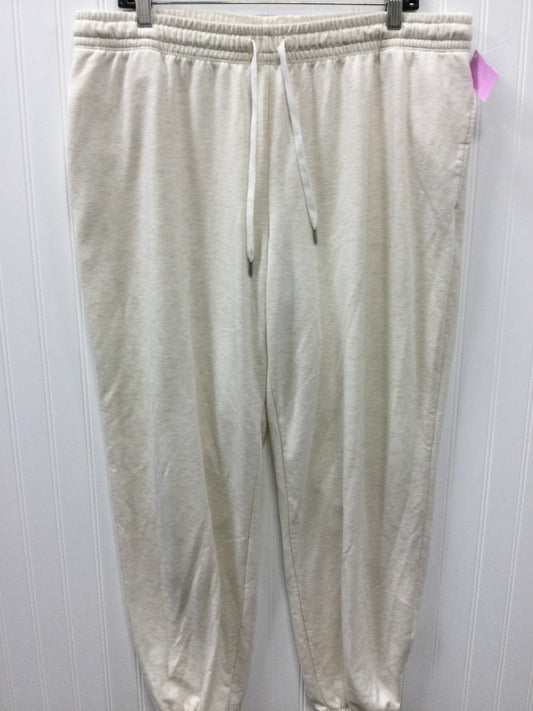 Athletic Pants By Joyspun In Cream, Size:Xl