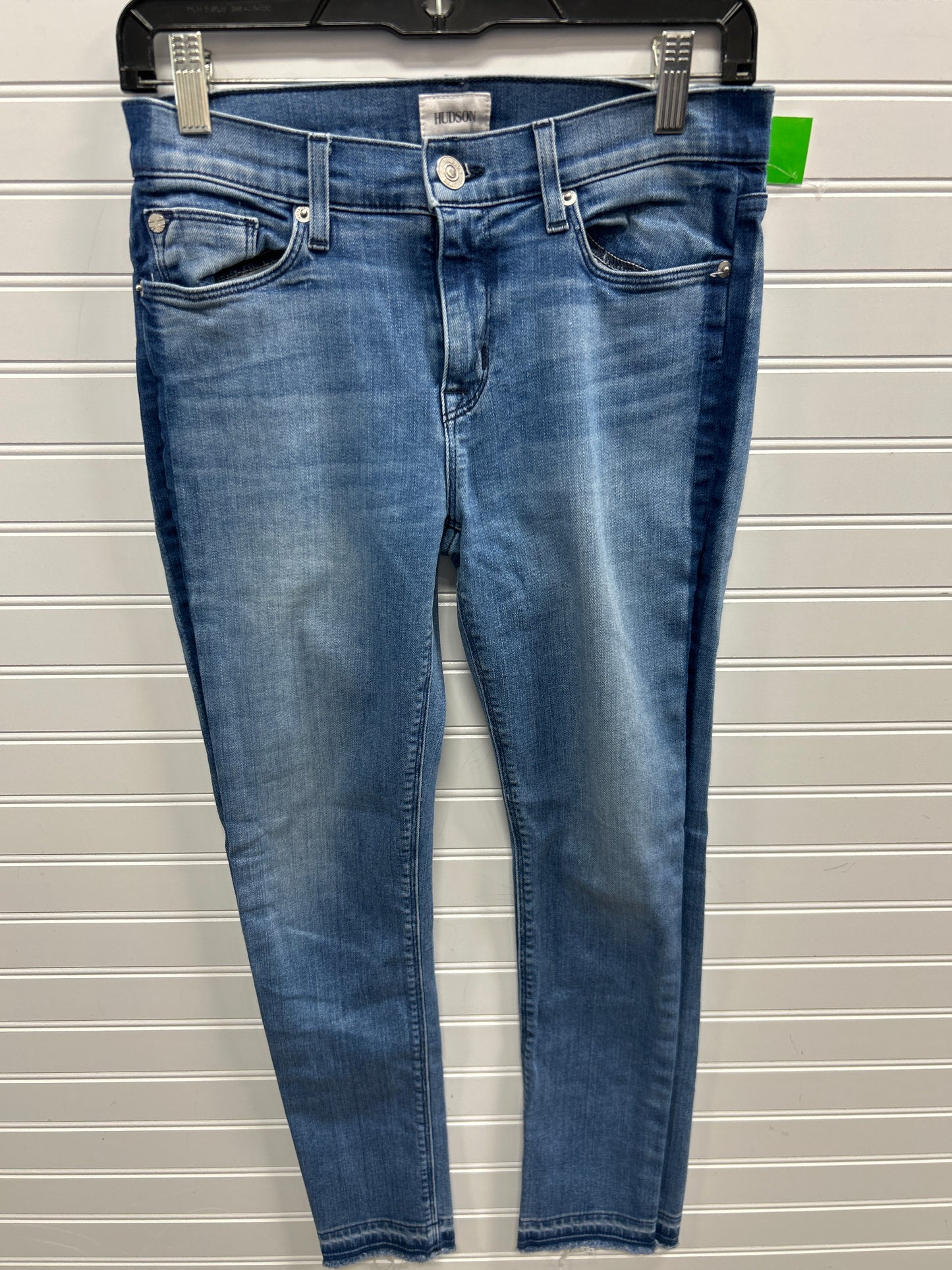 Jeans Straight By Hudson In Blue Denim, Size:2