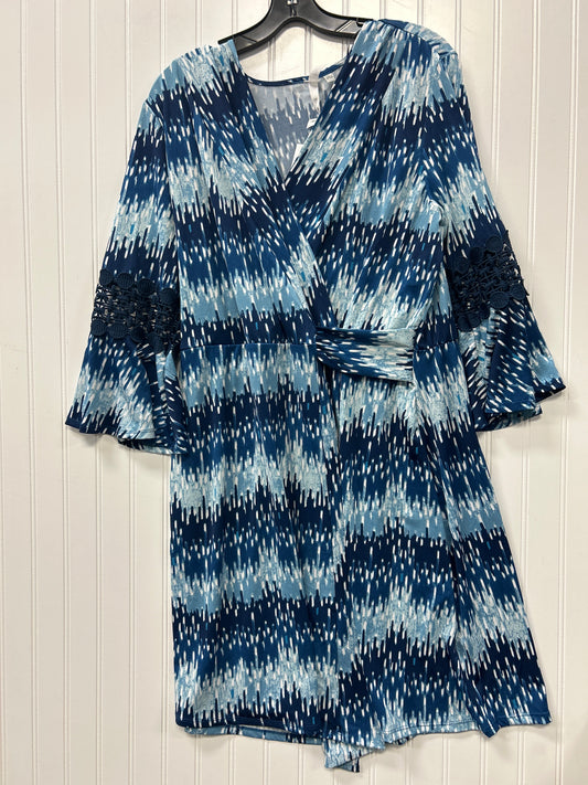 Dress Casual Midi By Ny Collection In Blue, Size:L