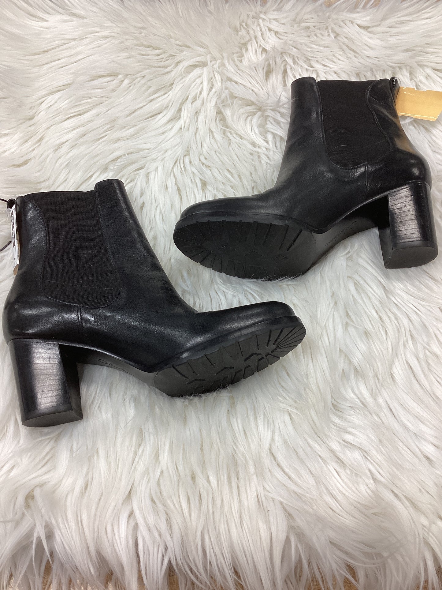 Boots Ankle Heels By Cole-Haan In Black, Size:6