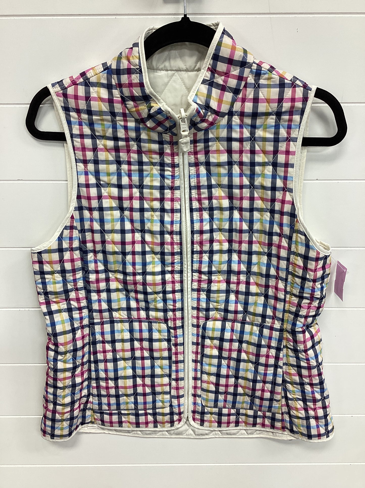 Vest Other By Clothes Mentor In Plaid Pattern, Size:M
