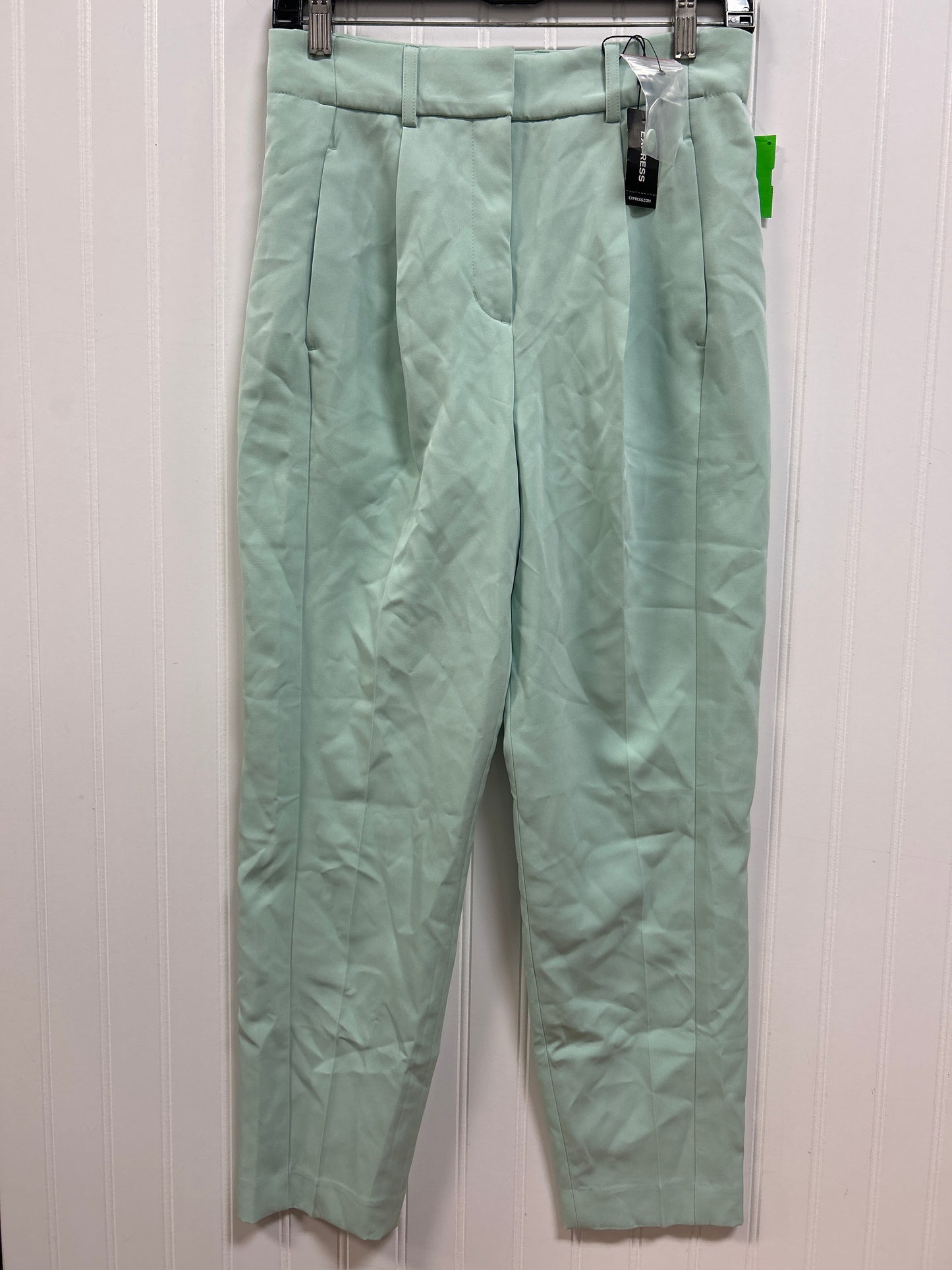 Pants Dress By Express In Green, Size:4 NWT
