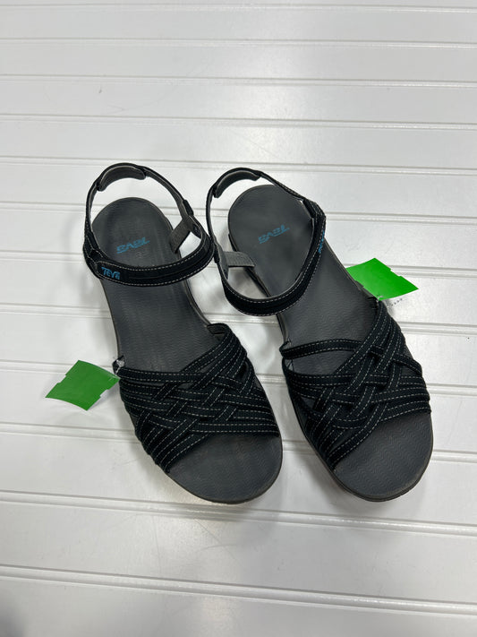 Sandals Flats By Teva In Grey, Size:9.5