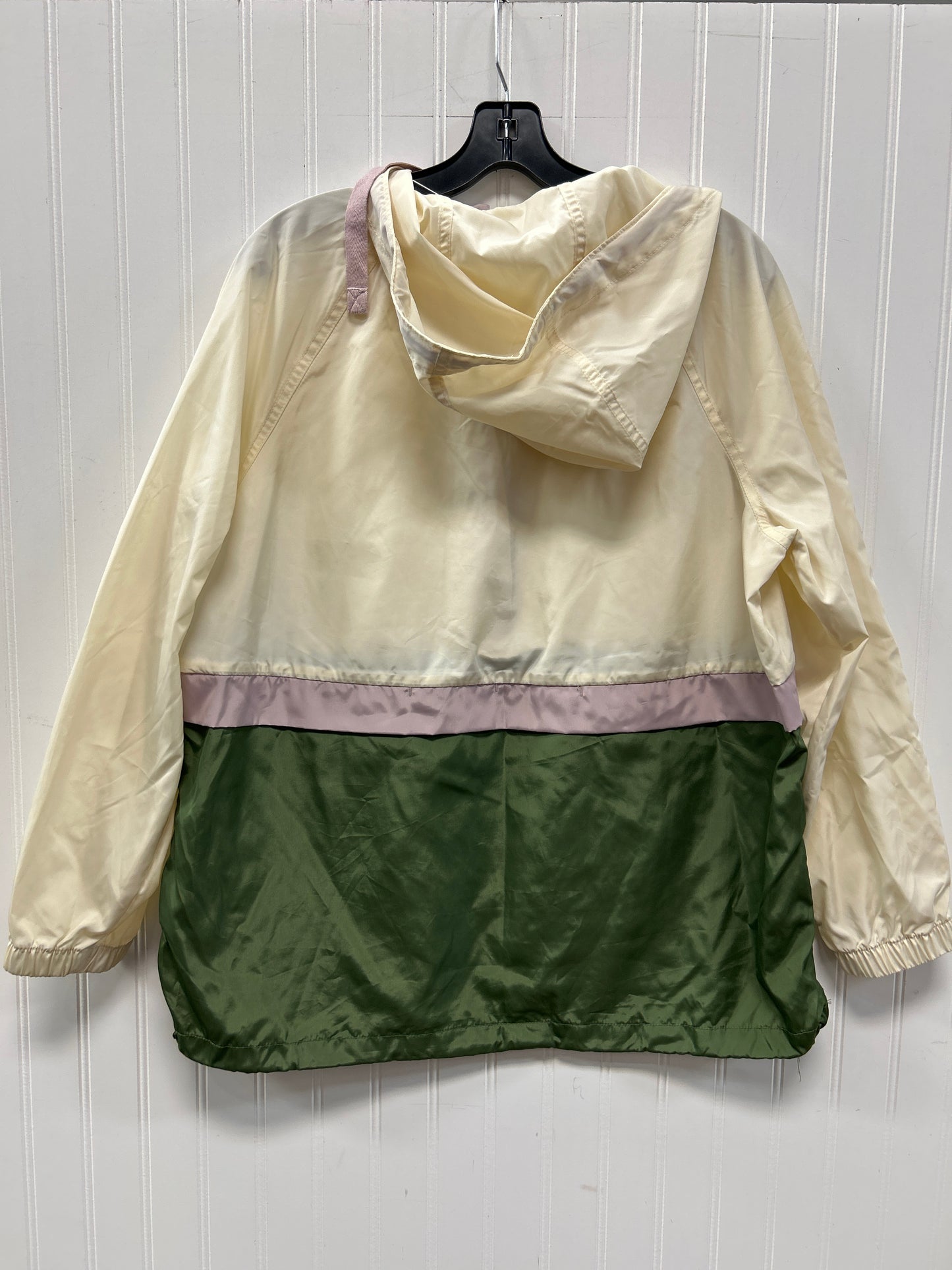 Jacket Windbreaker By Madewell In Cream, Size:M