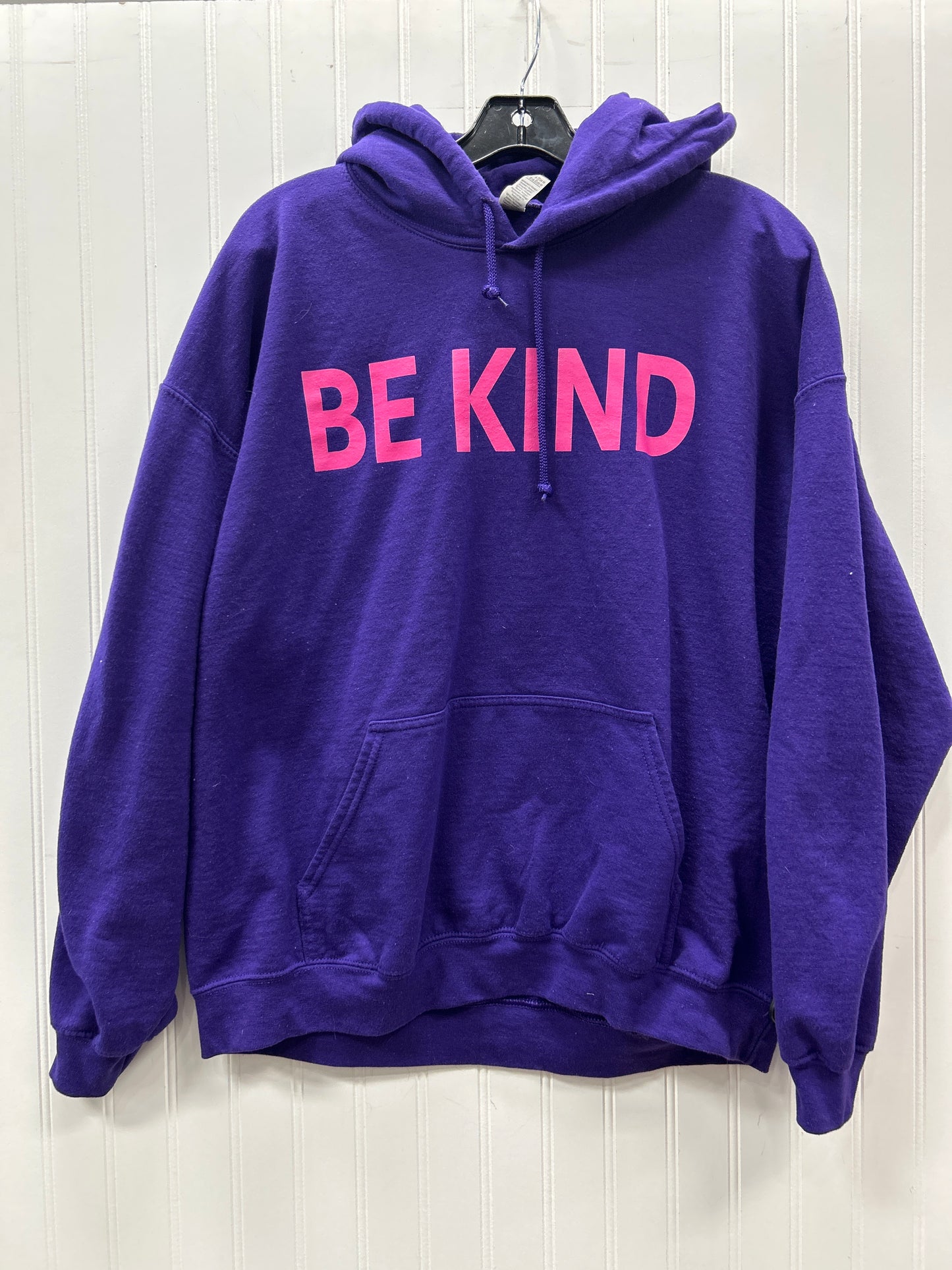 Sweatshirt Hoodie By Gildan In Purple, Size:Xl
