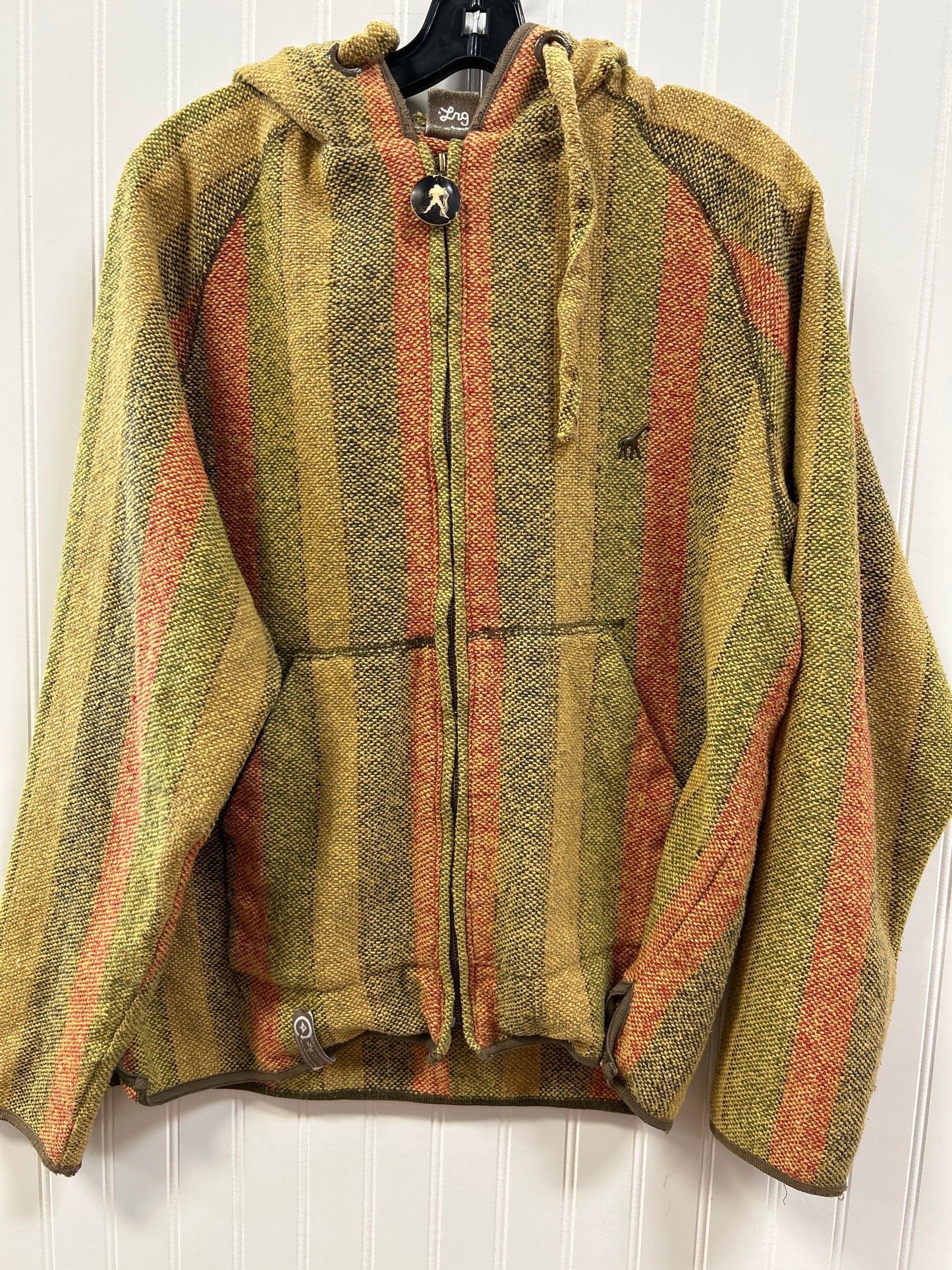 Sweatshirt Hoodie By Lug In Yellow, Size:L