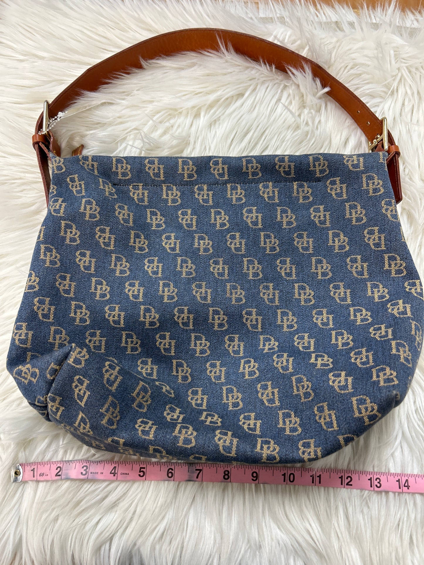Handbag Designer By Dooney And Bourke In Blue, Size:Medium