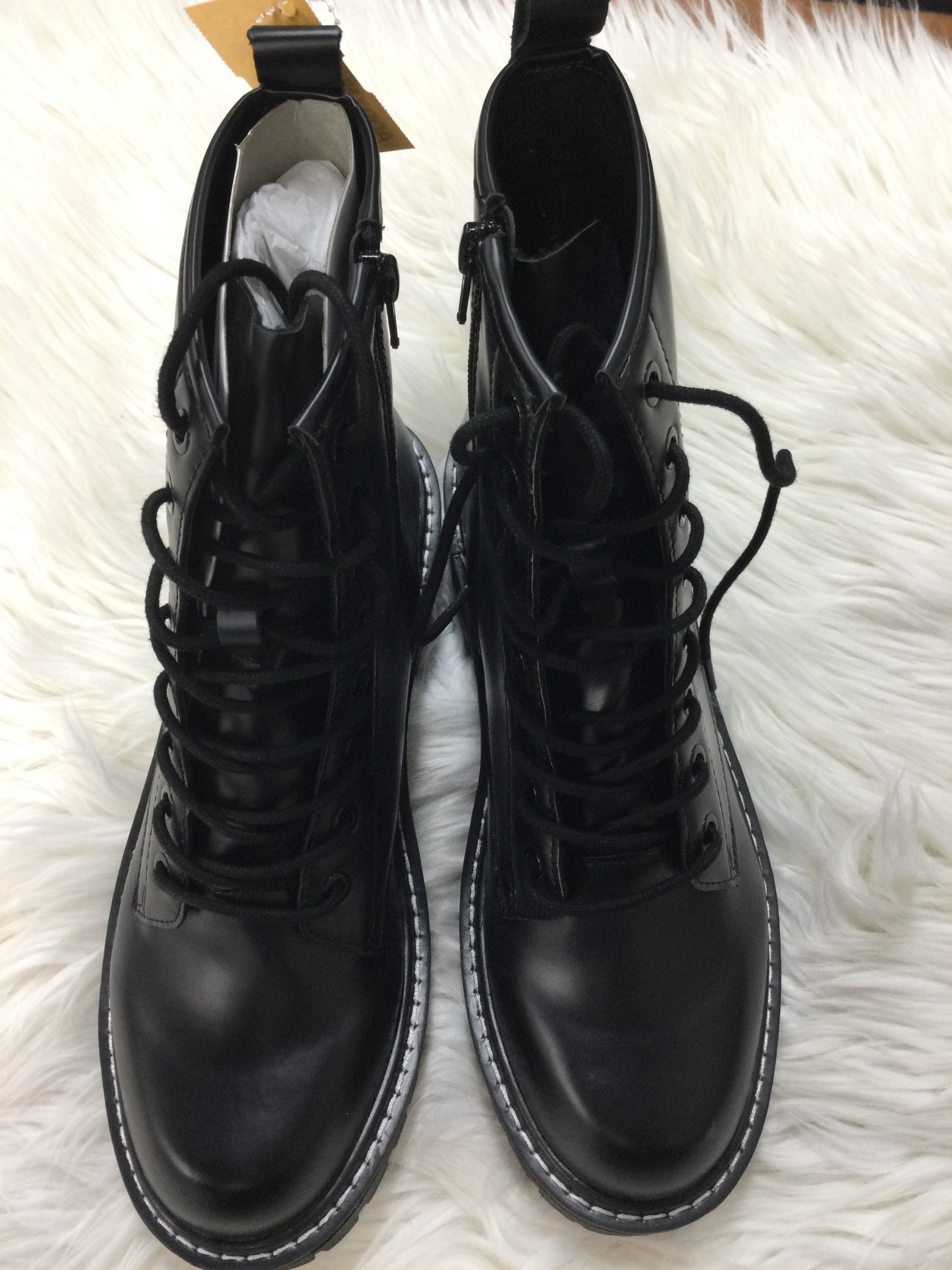 Boots Ankle Flats By Cmc In Black, Size:10