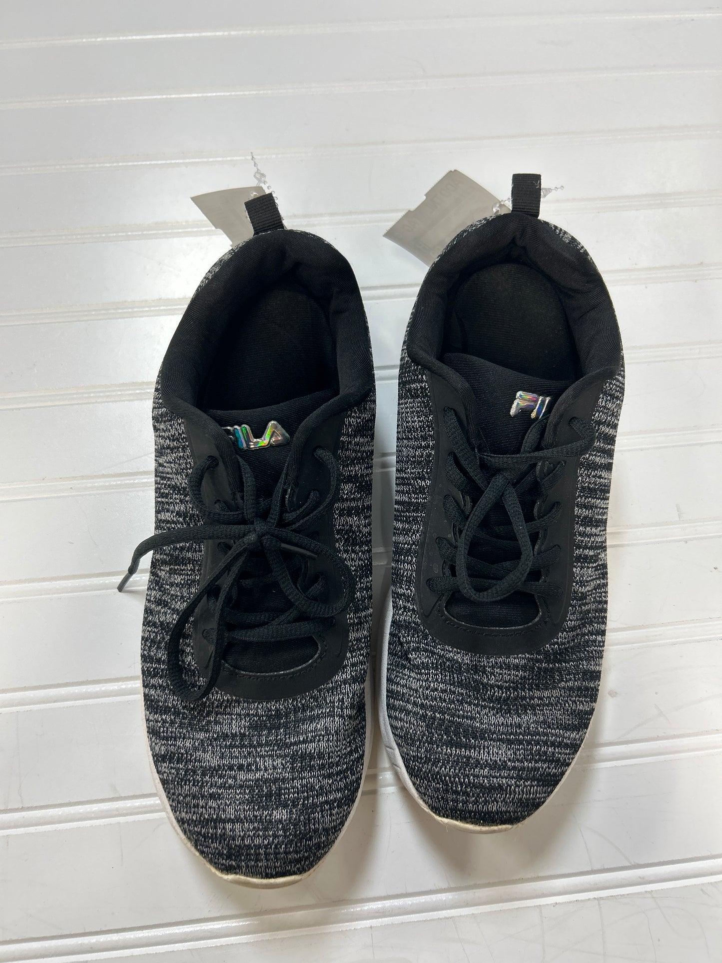 Shoes Athletic By Fila In Black, Size:10