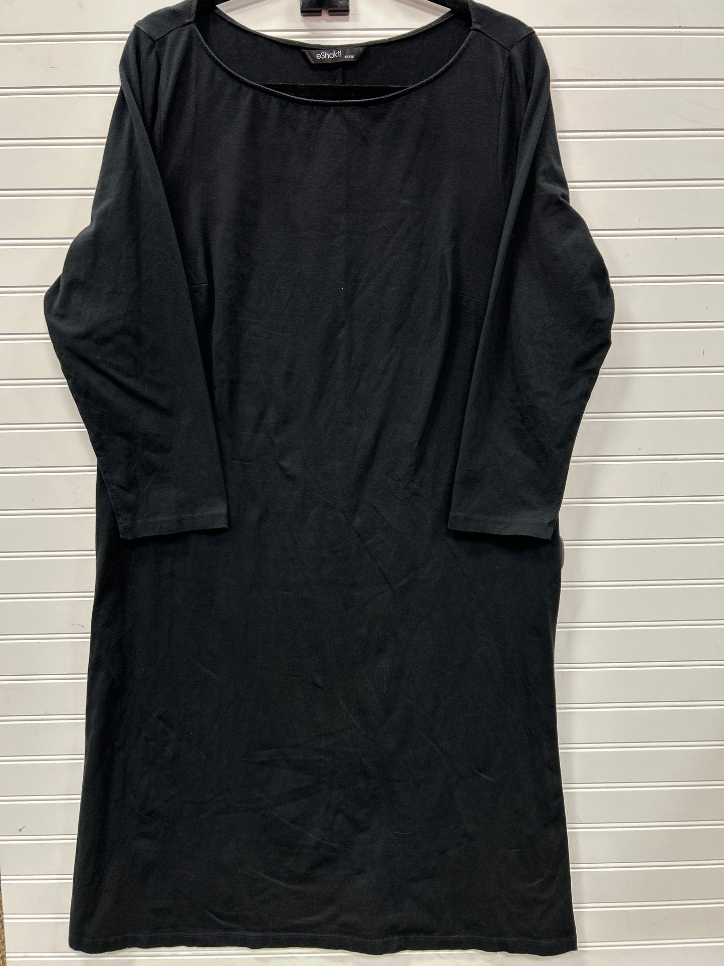 Dress Casual Maxi By Eshakti In Black, Size:1X