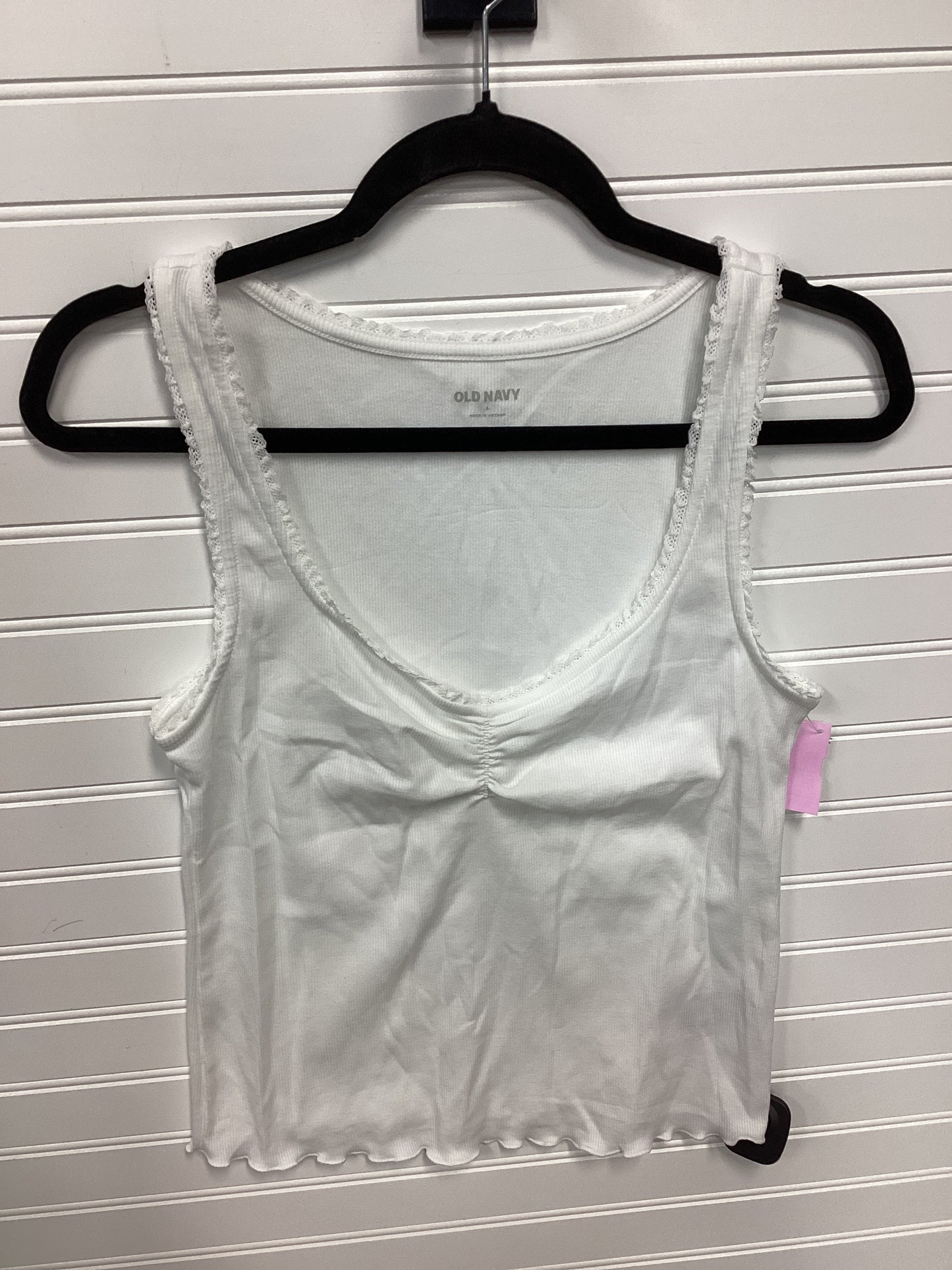 Tank Top By Old Navy In White, Size:L