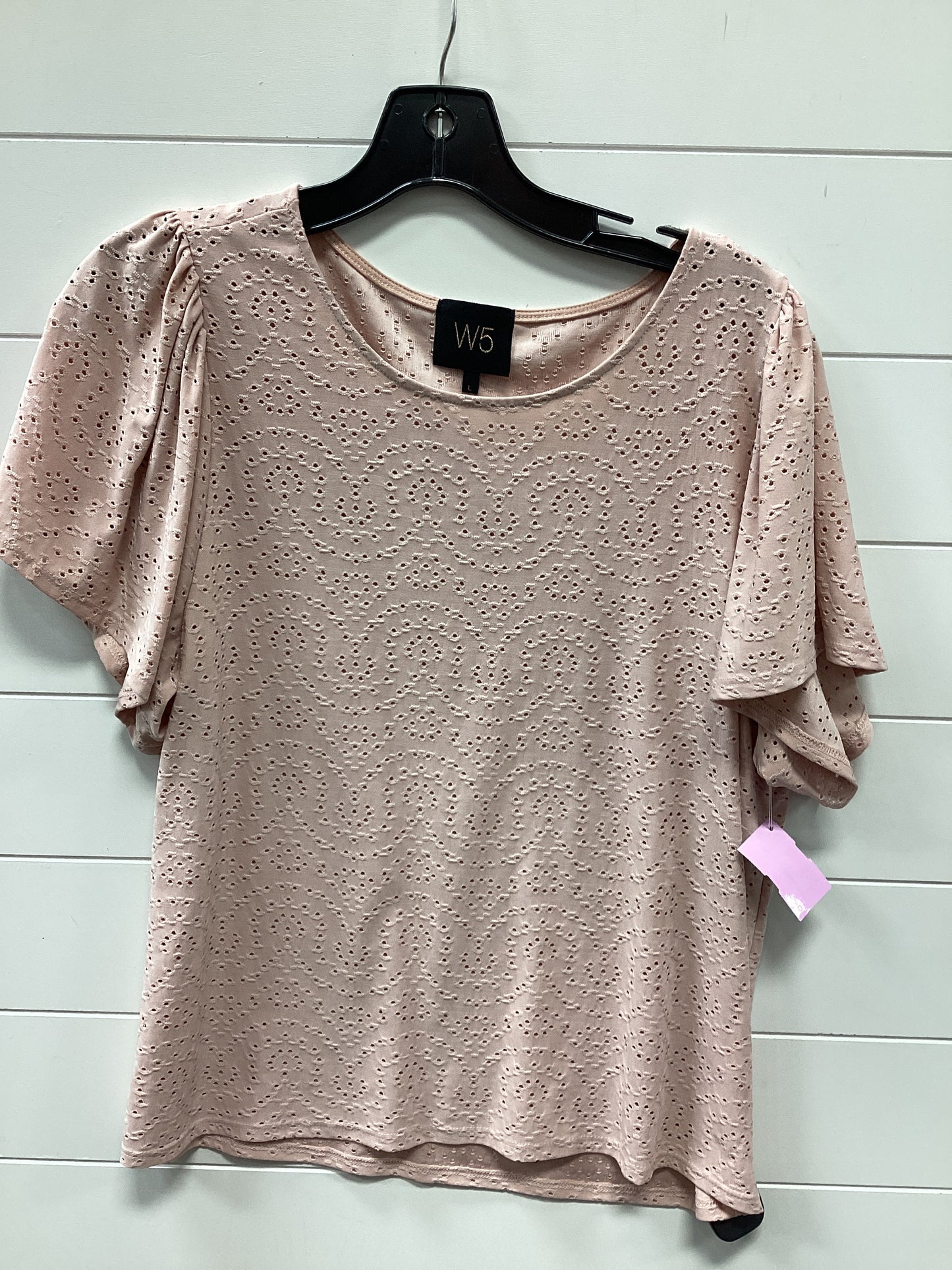 Top Ss By W5 In Pink, Size:L