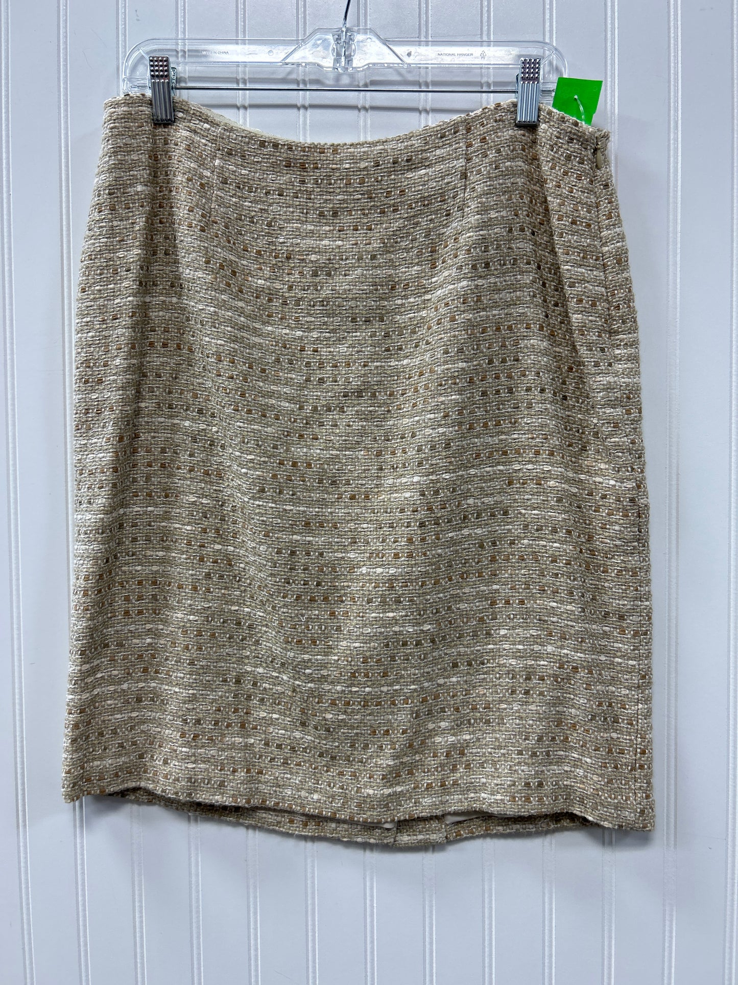 Skirt Suit 2Pc By Victor In Tan, Size:L